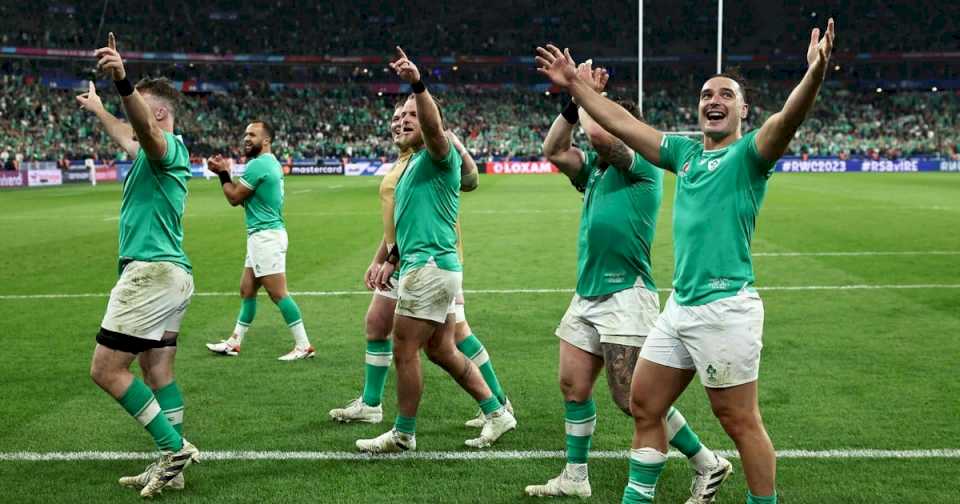 mundial-de-rugby:-irlanda-le-gano-una-final-anticipada-a-sudafrica-en-el-partido-mas-esperado-de-la-primera-fase