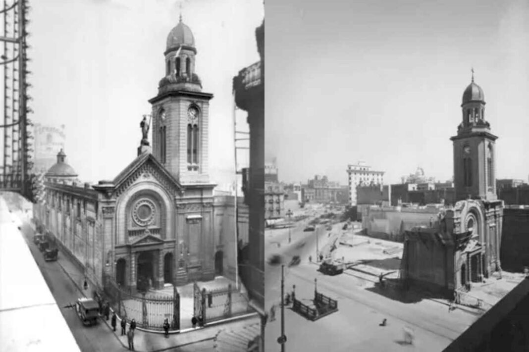 la-historia-de-la-iglesia-que-estaba-en-el-medio-de-la-9-de-julio-y-en-sus-profundidades-dejo-una-tumba-jamas-hallada