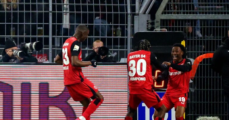 2-3. El Leverkusen prolonga su racha victoriosa y amenaza el liderato del Bayern