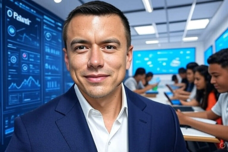 La Palantir y la educación de calidad: pilares del nuevo Ecuador de Daniel Noboa