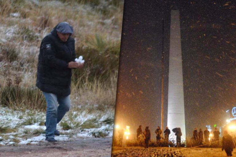 Está nevando en el AMBA? El fenómeno que sorprendió a miles este lunes