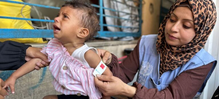 Alerta en la Franja de Gaza  por los bebes desnutridos