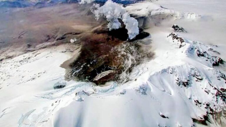 Se registró un sismo de2,8 en el volcán Hudson