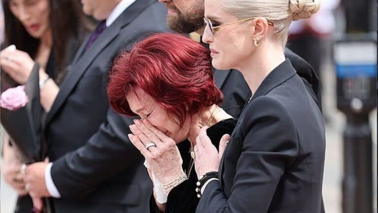 Sharon Osbourne no pudo contener las lágrimas en el adiós definitivo a Ozzy Osbourne