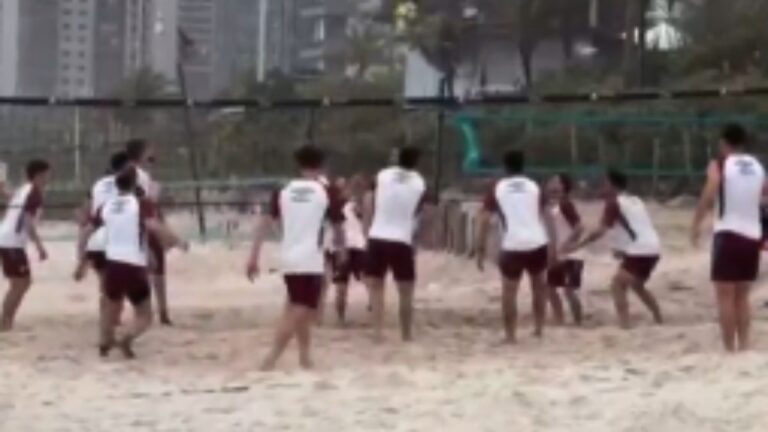 Video: Lanús festejó la clasificación ante Fluminense en las playas de Río de Janeiro