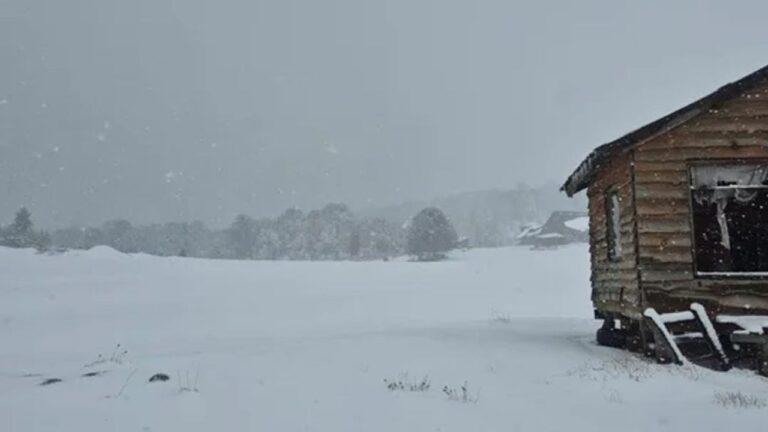 Por nevadas y lluvias fuertes, varias zonas de Chubut están bajo una alerta amarilla