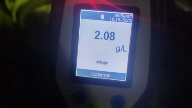 Un conductor alcoholizado protagonizó un choque en el camino a Laprida