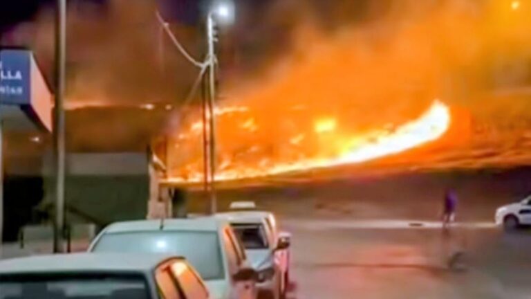 Más de 20 focos de incendio por pirotecnia