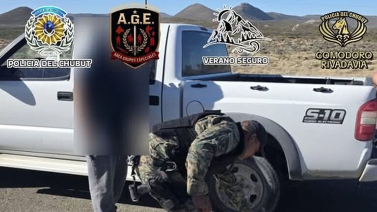 Llevaban un porcino faenado en su Chevrolet S10