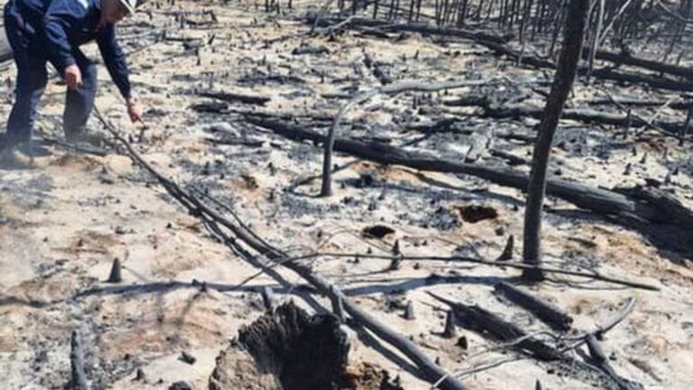 Una foto clave sobre el origen de los incendios