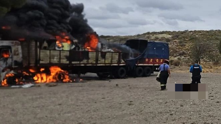 Murió un camionero tras incendiarse su vehículo en Ruta 3
