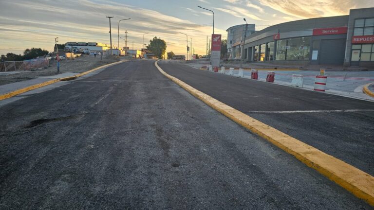 Comodoro: finalizaron los trabajos del pluvial en Yrigoyen y se habilita el tramo entre Juan B. Justo y Ramos Mejía