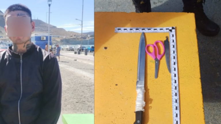 Detienen a un hombre armado con cuchillos en la Costanera