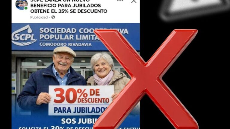 Alerta por un falso anuncio de la SCPL en redes sociales