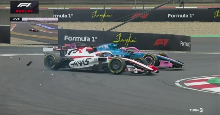 El choque de Ocon a Colapinto en el GP de China: las disculpas del francés al argentino, la reacción de Briatore y lluvia de insultos haters en las redes sociales