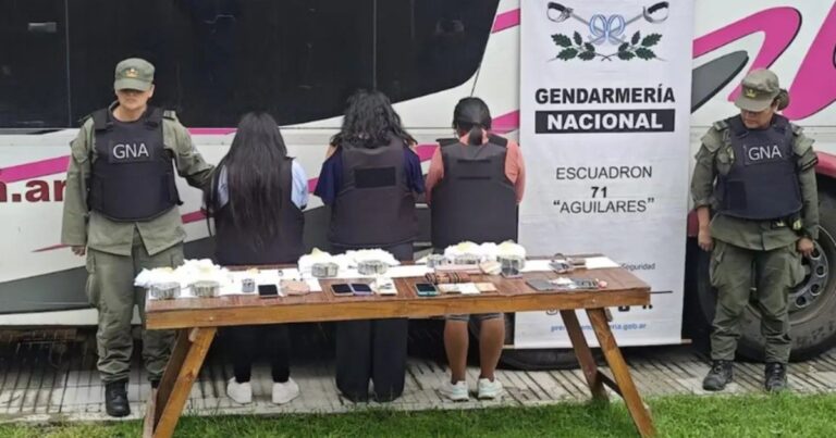 Gendarmería desbarata red de narcos con 10 kilos de cocaína en ruta