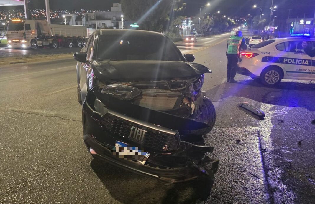 Esquema de un accidente de tránsito en una intersección vial