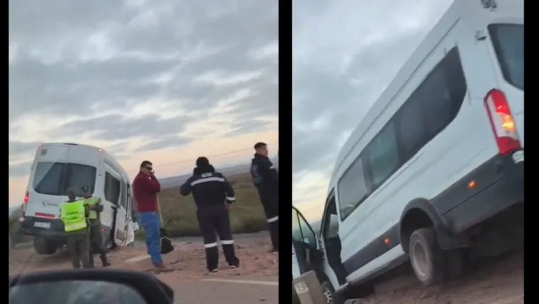 Accidente de tránsito en ruta de acceso a Vaca Muerta, cerca del Dique Portezuelo Grande