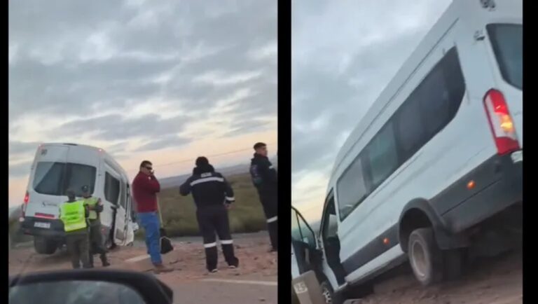 Accidente de tránsito en ruta de acceso a Vaca Muerta, cerca del Dique Portezuelo Grande