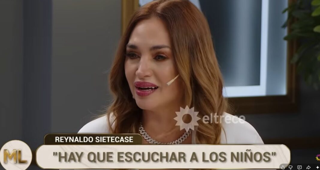 Belén Francese hablando en el programa de Mirtha Legrand