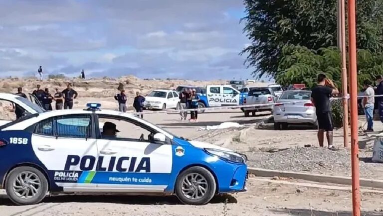Zona del enfrentamiento en el barrio Antena de Zapala, Neuquén