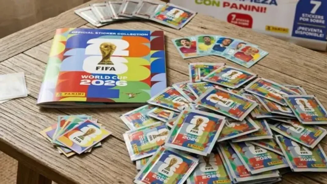 Álbum de figuritas del Mundial 2026 de Panini en un kiosco de Comodoro Rivadavia