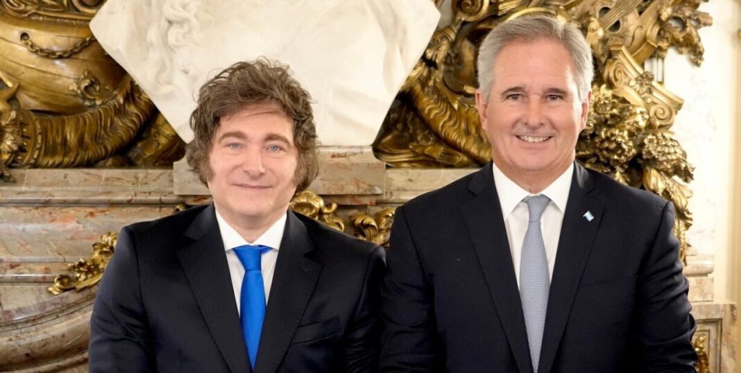 Canciller Pablo Quirno en conferencia de prensa sobre Malvinas