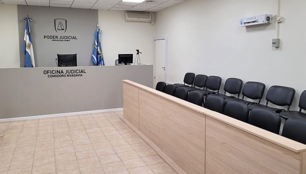 Ilustración de un entorno urbano en Comodoro Rivadavia, representando una calle del barrio Standard Norte.