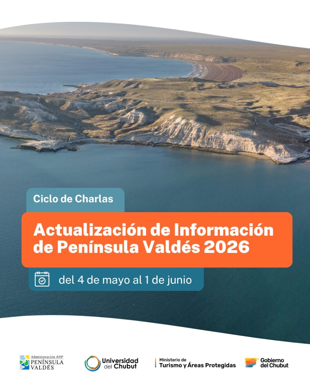 Auditorio de la Universidad del Chubut en Puerto Madryn, sede del ciclo de charlas sobre Península Valdés