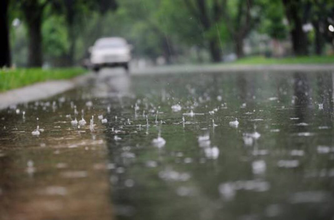 Mapa de alerta amarilla por lluvias en Chubut