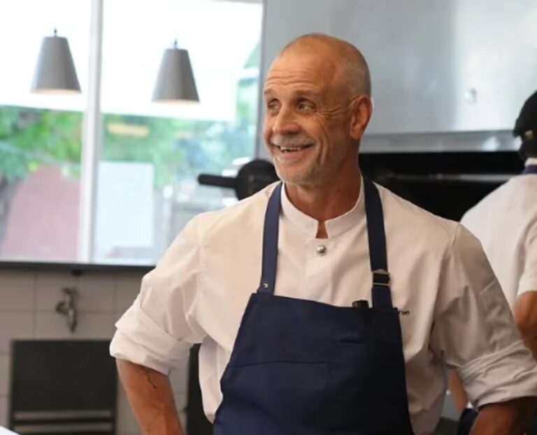 Christian Petersen en un evento gastronómico