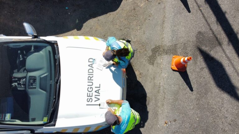 Operativo de control de alcoholemia de la ANSV en Rawson, Chubut