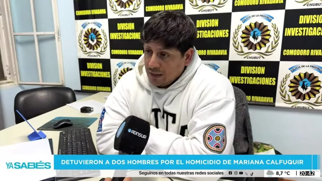 Policía en allanamiento en Comodoro Rivadavia por el crimen de Mariana Calfuquir