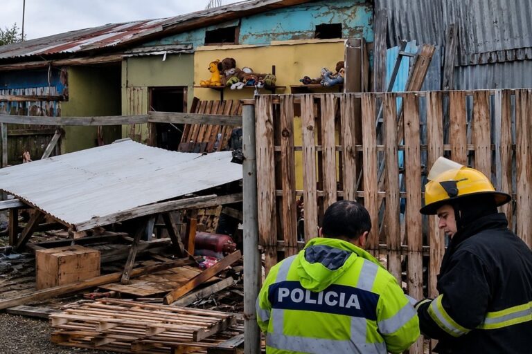 Vivienda dañada tras explosión en Río Grande