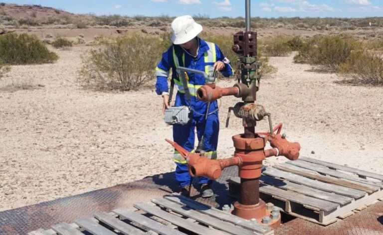 Monitoreo de emisiones de metano en pozos inactivos en Neuquén