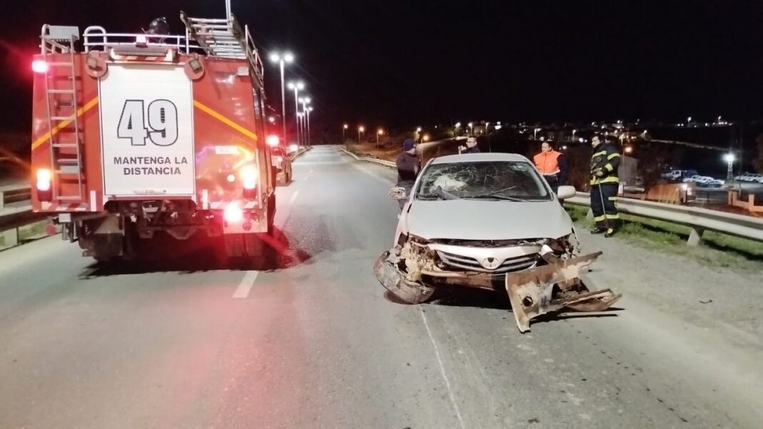 Accidente de tránsito en Ruta Nacional 3, puente Km 4, Comodoro Rivadavia