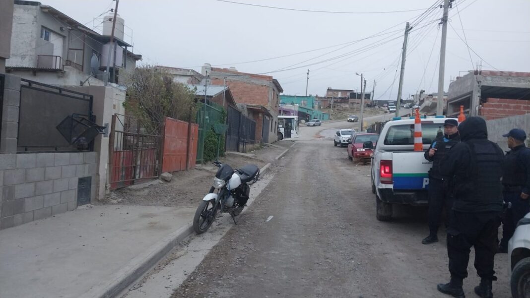 Moto secuestrada por la policía en Comodoro Rivadavia