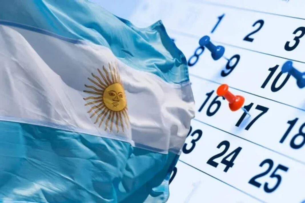 Calendario con fecha 20 de junio marcada como feriado inamovible