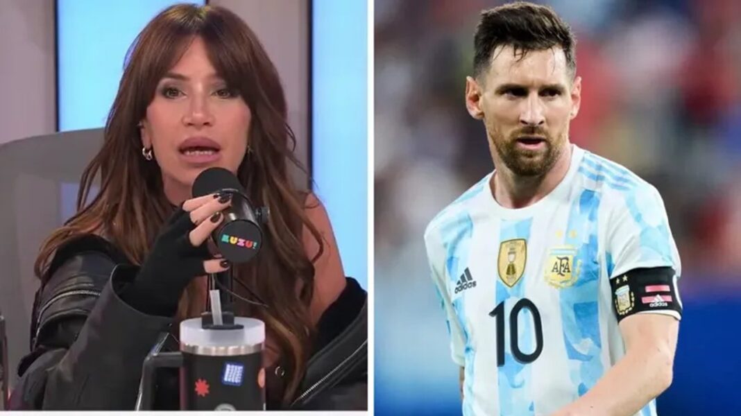 Florencia Peña durante una transmisión en vivo de Luzu TV