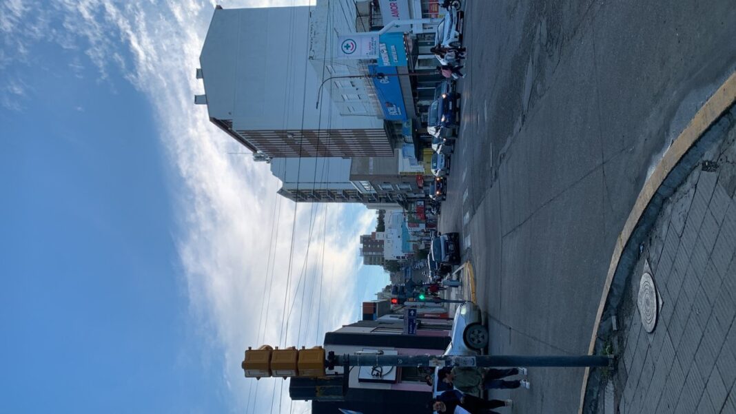 Cielo nublado sobre Comodoro Rivadavia