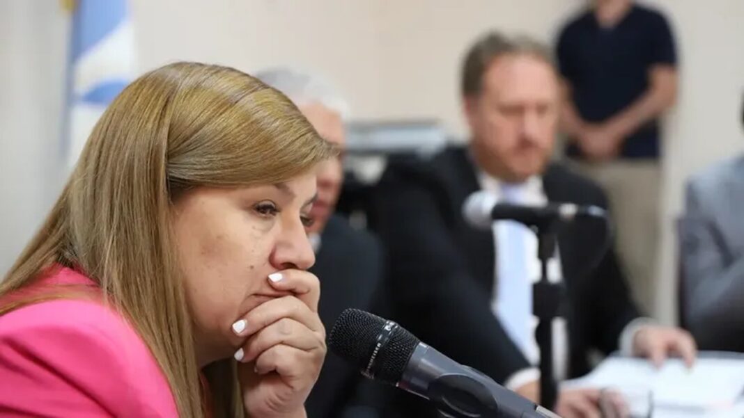 Gloria Ruiz en una audiencia judicial