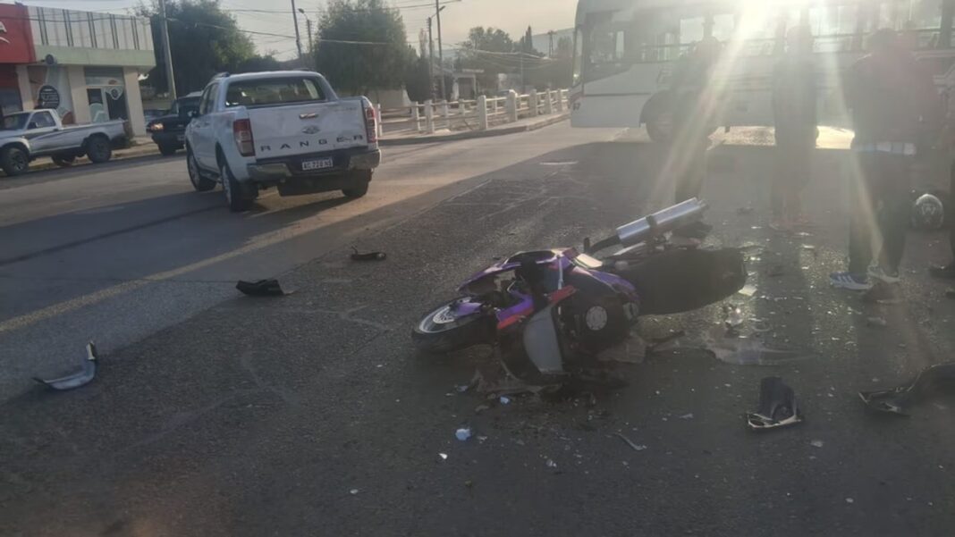Siniestro vial en Comodoro Rivadavia con intervención policial