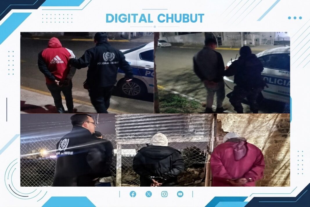 Seis detenidos por intento de robo de hierros en obra en construcción en Puerto Madryn