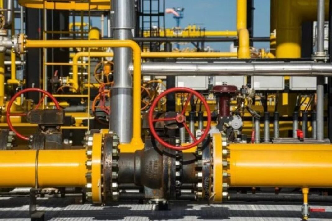 Pozo de gas en Vaca Muerta, Neuquén