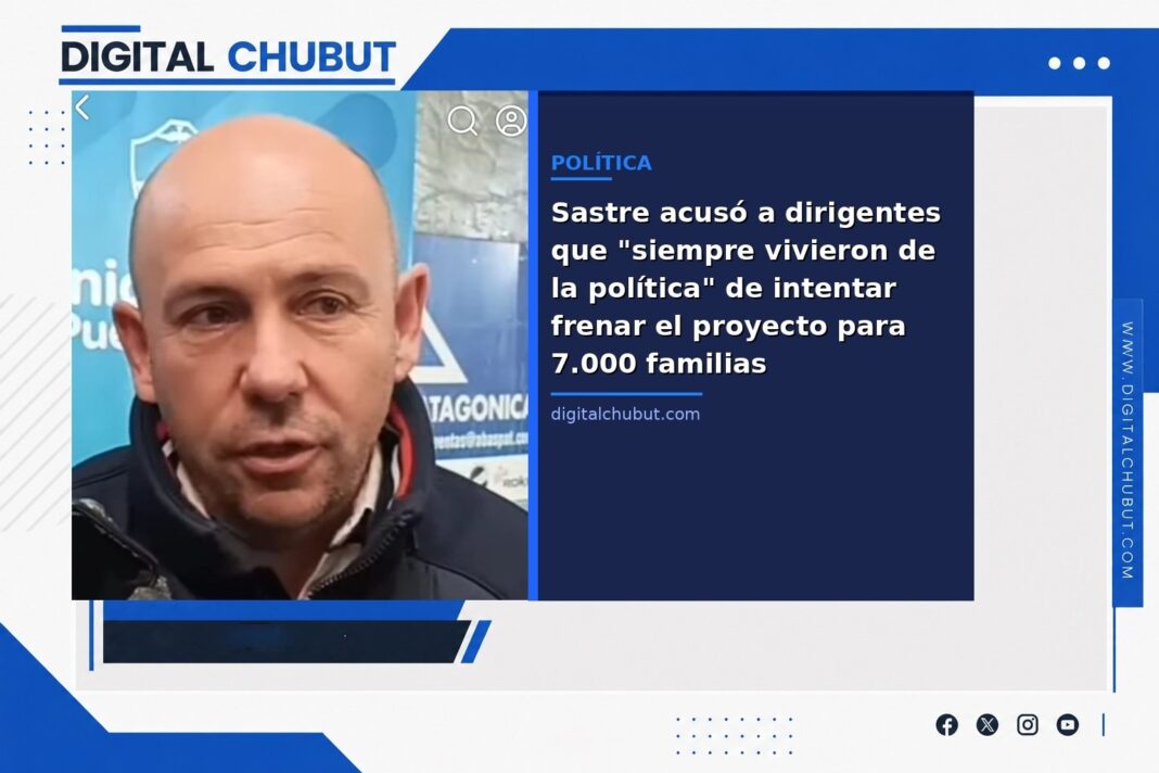 Gustavo Sastre, intendente de Puerto Madryn, en entrevista radial