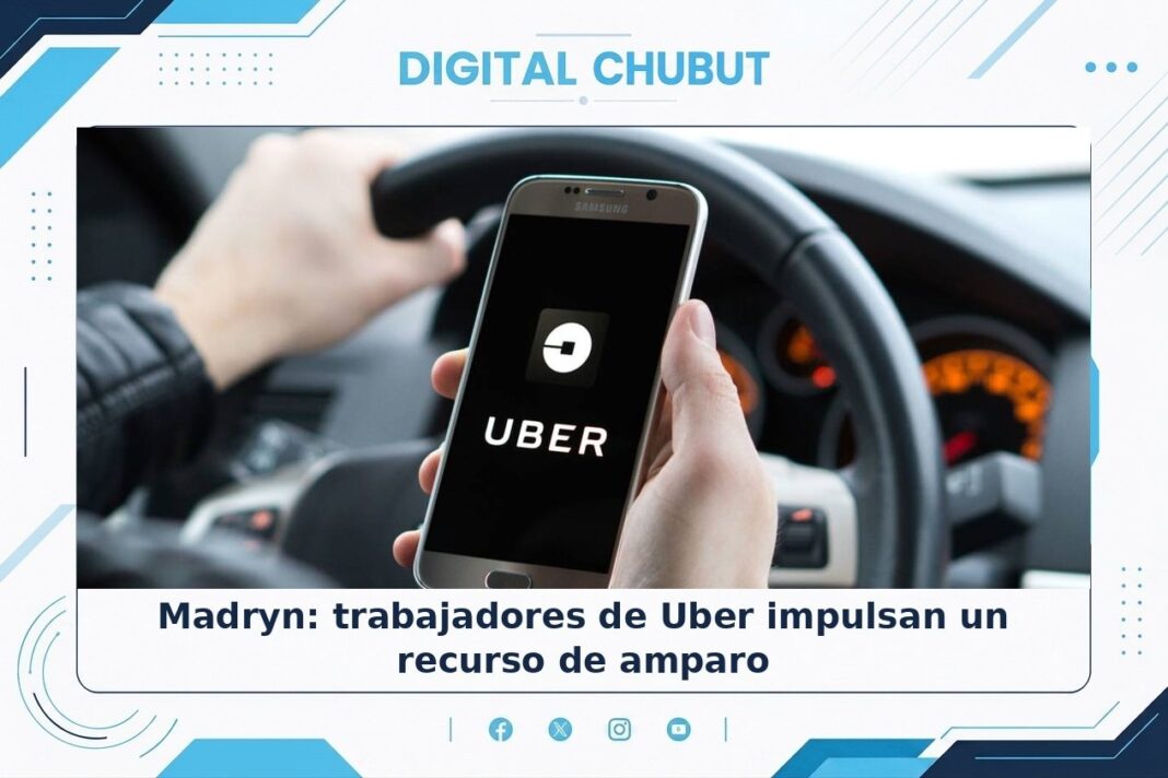 Conductores de Uber en Puerto Madryn durante una reunión con concejales