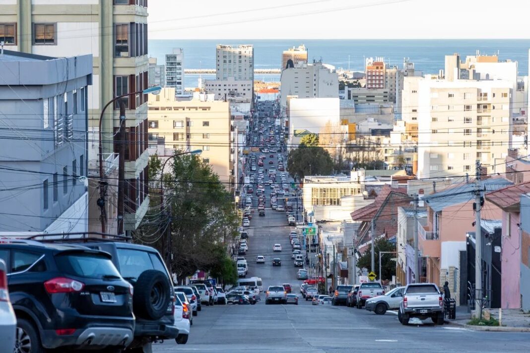Termómetro marcando temperatura bajo cero en Comodoro Rivadavia