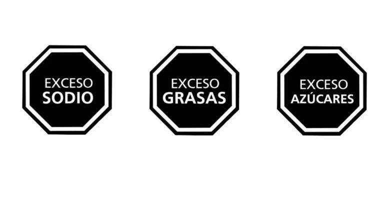 Octógonos negros de advertencia en envases de alimentos