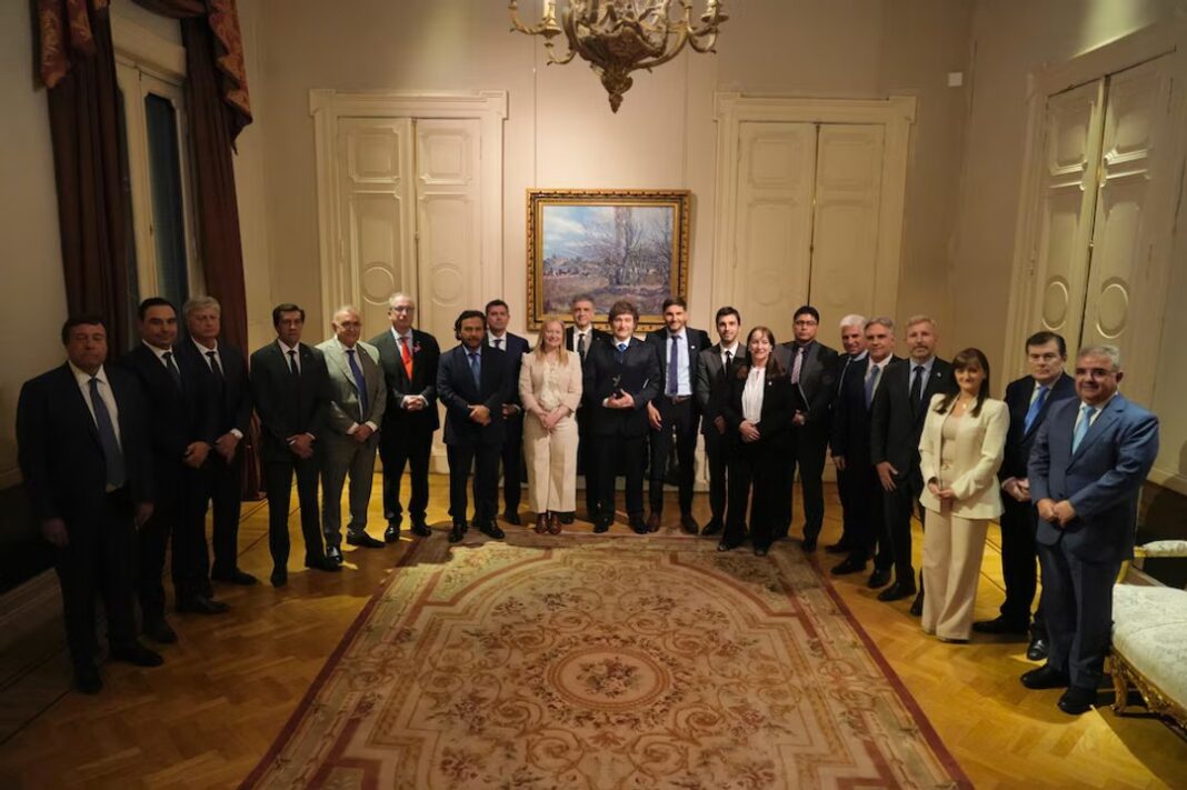 Reunión del presidente Javier Milei y gobernadores en la Casa Rosada