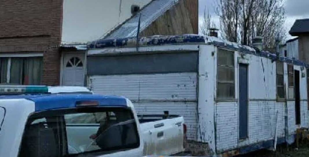 Casilla en el barrio alto de El Chaltén donde fue hallado el cuerpo